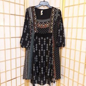 NWT Sami & Jo Hi Low Tie Back Boho Hippie Dress S